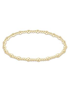 New Enewton Sincerity 3mm 14kt Gold-Filled Bead Bracelet with Bag